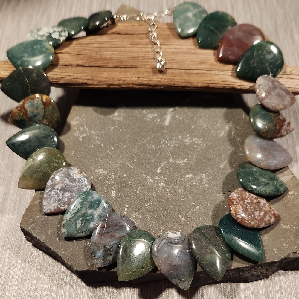 Jay King Moss Agate And Sterling Silver NWOT